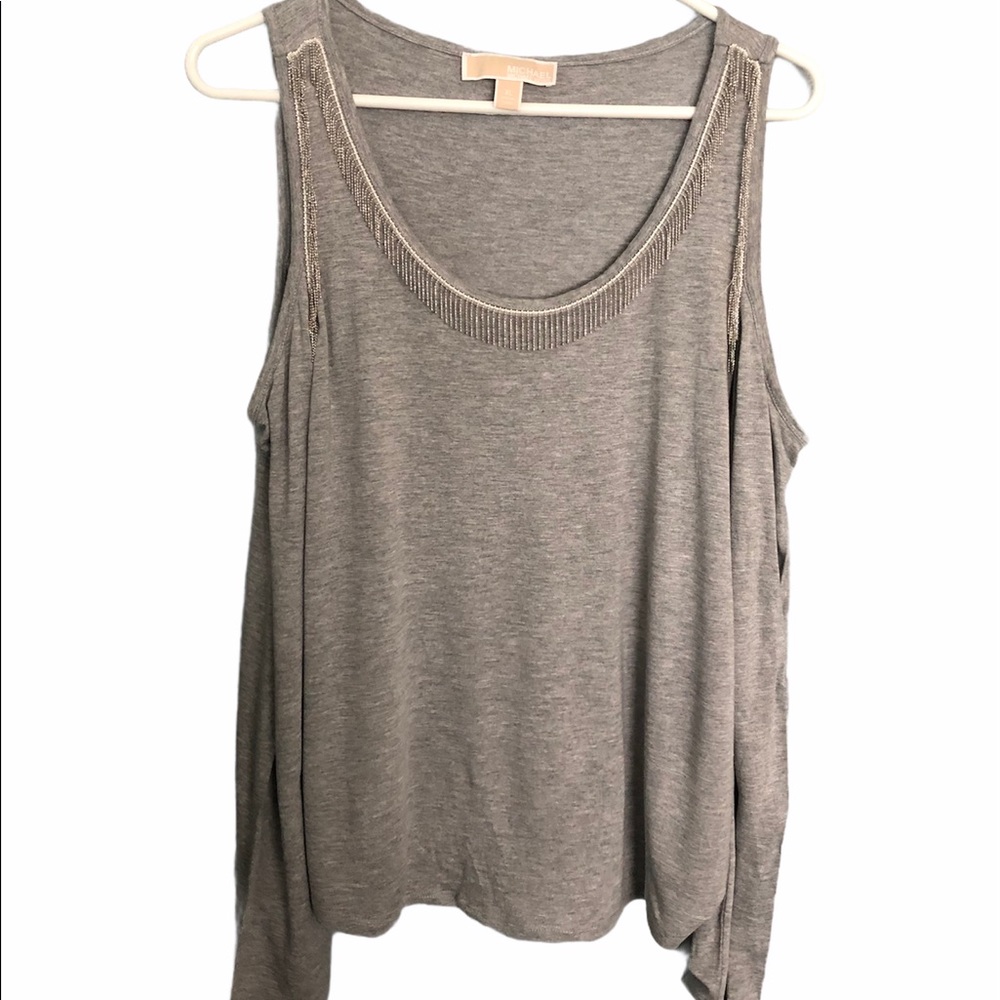 Michael Kors Long Sleeve Cold Shoulder Tee XL